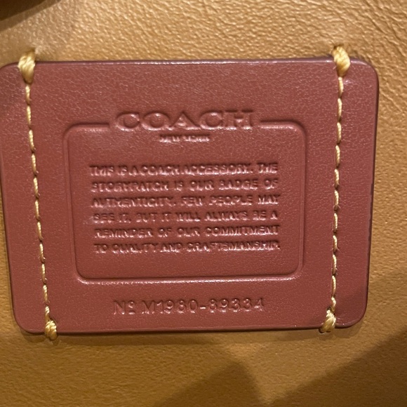 Coach Callie Foldover Chain Clutch with Varsity Stripe - Picture 4 of 9